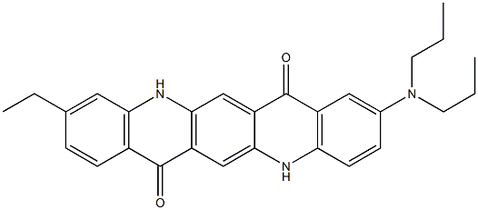  2-(Dipropylamino)-10-ethyl-5,12-dihydroquino[2,3-b]acridine-7,14-dione