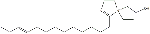 1-Ethyl-1-(2-hydroxyethyl)-2-(10-tridecenyl)-2-imidazoline-1-ium Structure