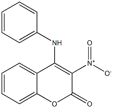 4-Anilino-3-nitro-2H-1-benzopyran-2-one