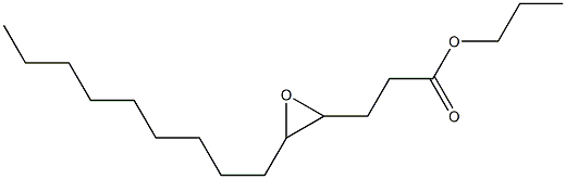 4,5-Epoxytetradecanoic acid propyl ester Structure