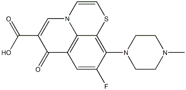 9-Fluoro-10-(4-methylpiperazino)-7-oxo-7H-pyrido[1,2,3-de]-1,4-benzothiazine-6-carboxylic acid