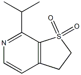 7-イソプロピル-2,3-ジヒドロチエノ[2,3-c]ピリジン1,1-ジオキシド 化学構造式