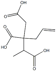 ブタン-1,2,3-トリカルボン酸2-アリル 化学構造式
