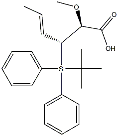 (2S,3R,4E)-2-Methoxy-3-[diphenyl(tert-butyl)silyl]-4-hexenoic acid|