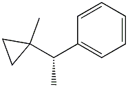 [R,(-)]-1-(1-Methylcyclopropyl)-1-phenylethane,,结构式