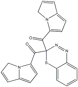 3,3-Bis(pyrrolizinocarbonyl)-3H-4,1,2-benzothiadiazine