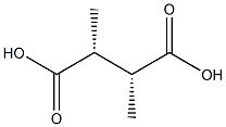 (2R,3R)-2,3-Dimethylsuccinic acid Structure