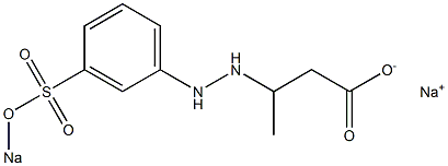  3-[2-(m-Sodiooxysulfonylphenyl)hydrazino]butyric acid sodium salt