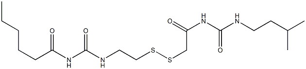 1-Hexanoyl-3-[2-[[(3-isopentylureido)carbonylmethyl]dithio]ethyl]urea