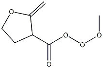 Tetrahydro-2-methylene-3-hydroperoxyfuran-3-carboxylic acid methyl ester Struktur