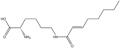 N6-(2-Octenoyl)lysine 结构式