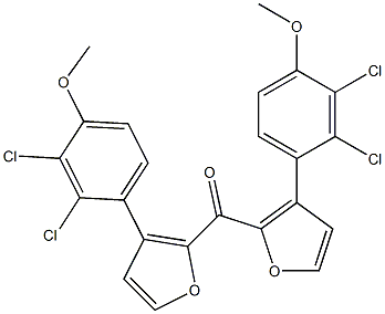 (2,3-Dichloro-4-methoxyphenyl)(2-furanyl) ketone,,结构式