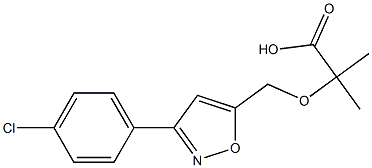 2-[[3-(4-Chlorophenyl)-5-isoxazolyl]methoxy]-2-methylpropionic acid