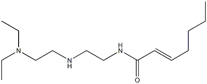N-[2-[2-(Diethylamino)ethylamino]ethyl]-2-heptenamide Struktur