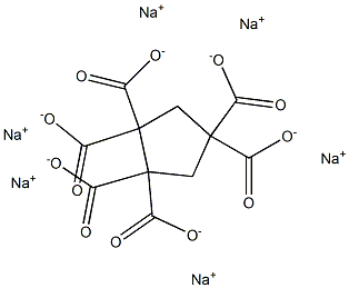 1,1,2,2,4,4-シクロペンタンヘキサカルボン酸ヘキサナトリウム 化学構造式