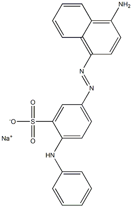 5-(4-Amino-1-naphtylazo)-2-anilinobenzenesulfonic acid sodium salt