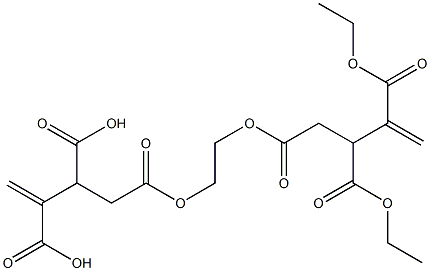 4,4'-[Ethylenebis(oxycarbonyl)]bis(1-butene-2,3-dicarboxylic acid diethyl) ester,,结构式