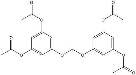 5,5'-Methylenebisoxybis(1,3-benzenediol diacetate) Structure