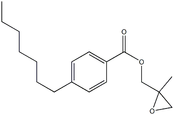 4-Heptylbenzoic acid 2-methylglycidyl ester,,结构式