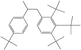 1-(2,3,4-Tri-tert-butylphenyl)-2-(4-tert-butylphenyl)propane,,结构式