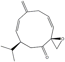 (3S,6S,7E,11Z)-9-Methylene-6-(1-methylethyl)-1-oxaspiro[2.9]dodeca-7,11-dien-4-one Structure