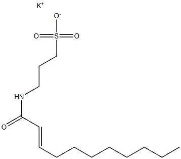 3-(2-Undecenoylamino)-1-propanesulfonic acid potassium salt,,结构式
