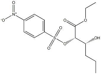 (2S,3R)-2-[(4-Nitrophenylsulfonyl)oxy]-3-hydroxyhexanoic acid ethyl ester 结构式