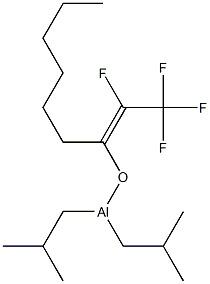 Diisobutyl[(E)-1-hexyl-2,3,3,3-tetrafluoro-1-propenyloxy]aluminum|