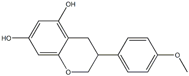 3-(4-Methoxyphenyl)-3,4-dihydro-2H-1-benzopyran-5,7-diol 结构式