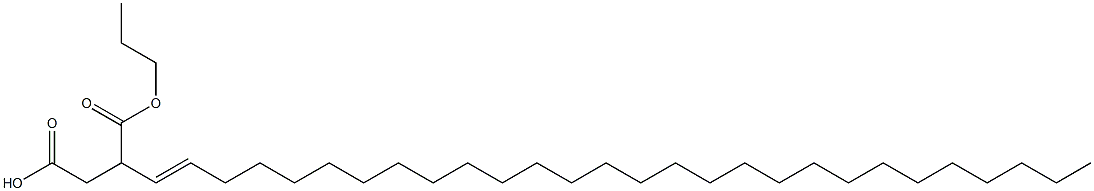 3-(1-オクタコセニル)こはく酸1-水素4-プロピル 化学構造式