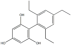 2-(2,4,6-Triethylphenyl)benzene-1,3,5-triol Structure