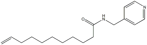 N-(4-ピリジルメチル)-10-ウンデセンアミド 化学構造式