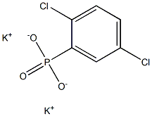 2,5-ジクロロフェニルホスホン酸ジカリウム 化学構造式