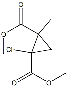 1-Chloro-2-methyl-1,2-cyclopropanedicarboxylic acid dimethyl ester Structure