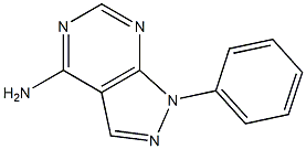 1-Phenyl-1H-pyrazolo[3,4-d]pyrimidine-4-amine Structure