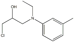 1-Chloro-3-[ethyl(3-methylphenyl)amino]-2-propanol Struktur