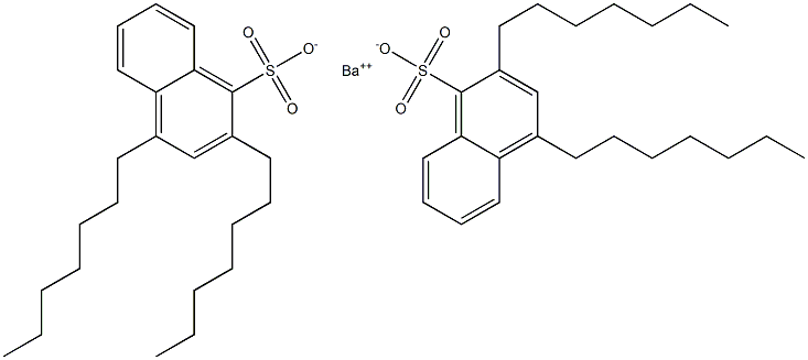 Bis(2,4-diheptyl-1-naphthalenesulfonic acid)barium salt,,结构式