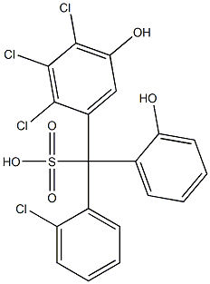 (2-Chlorophenyl)(2,3,4-trichloro-5-hydroxyphenyl)(2-hydroxyphenyl)methanesulfonic acid