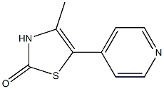 4-Methyl-5-(4-pyridyl)thiazol-2(3H)-one Structure