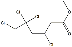 3,5,5,6-Tetrachlorohexanoic acid methyl ester Structure