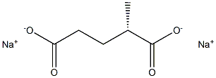 [S,(+)]-2-Methylglutaric acid disodium salt,,结构式