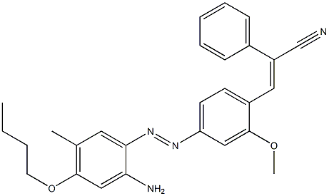 3-[4-(2-Amino-4-butoxy-5-methylphenylazo)-2-methoxyphenyl]-2-phenylacrylonitrile