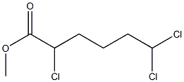 2,6,6-トリクロロカプロン酸メチル 化学構造式