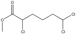 2,6,6-Trichlorocaproic acid methyl ester,,结构式