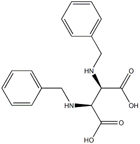 (2R,3S)-2,3-Bis(benzylamino)butanedioic acid 结构式