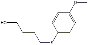 4-[(4-Methoxyphenyl)thio]-1-butanol Struktur