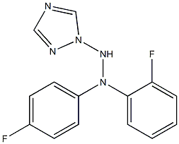 1-(1H-1,2,4-Triazol-1-yl)-2-[4-fluorophenyl]-2-(2-fluorophenyl)hydrazine,,结构式