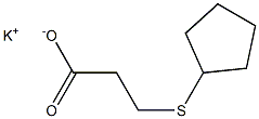 3-(シクロペンチルチオ)プロピオン酸カリウム 化学構造式