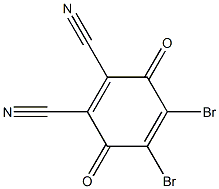 2,3-Dibromo-5,6-dicyano-1,4-benzoquinone Structure
