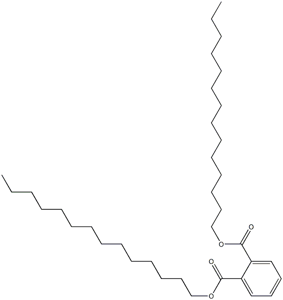 フタル酸ジテトラデシル 化学構造式